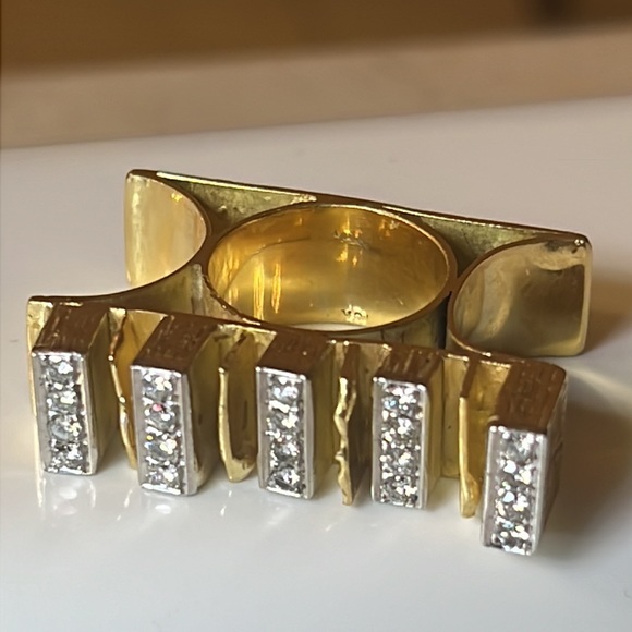 18 karat gold, and .60 diamond custom made Ring - Picture 1 of 17